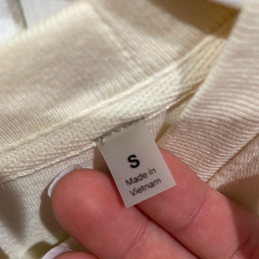 Essentials Cream Short Sleeve Tee - Picture 3 of 6